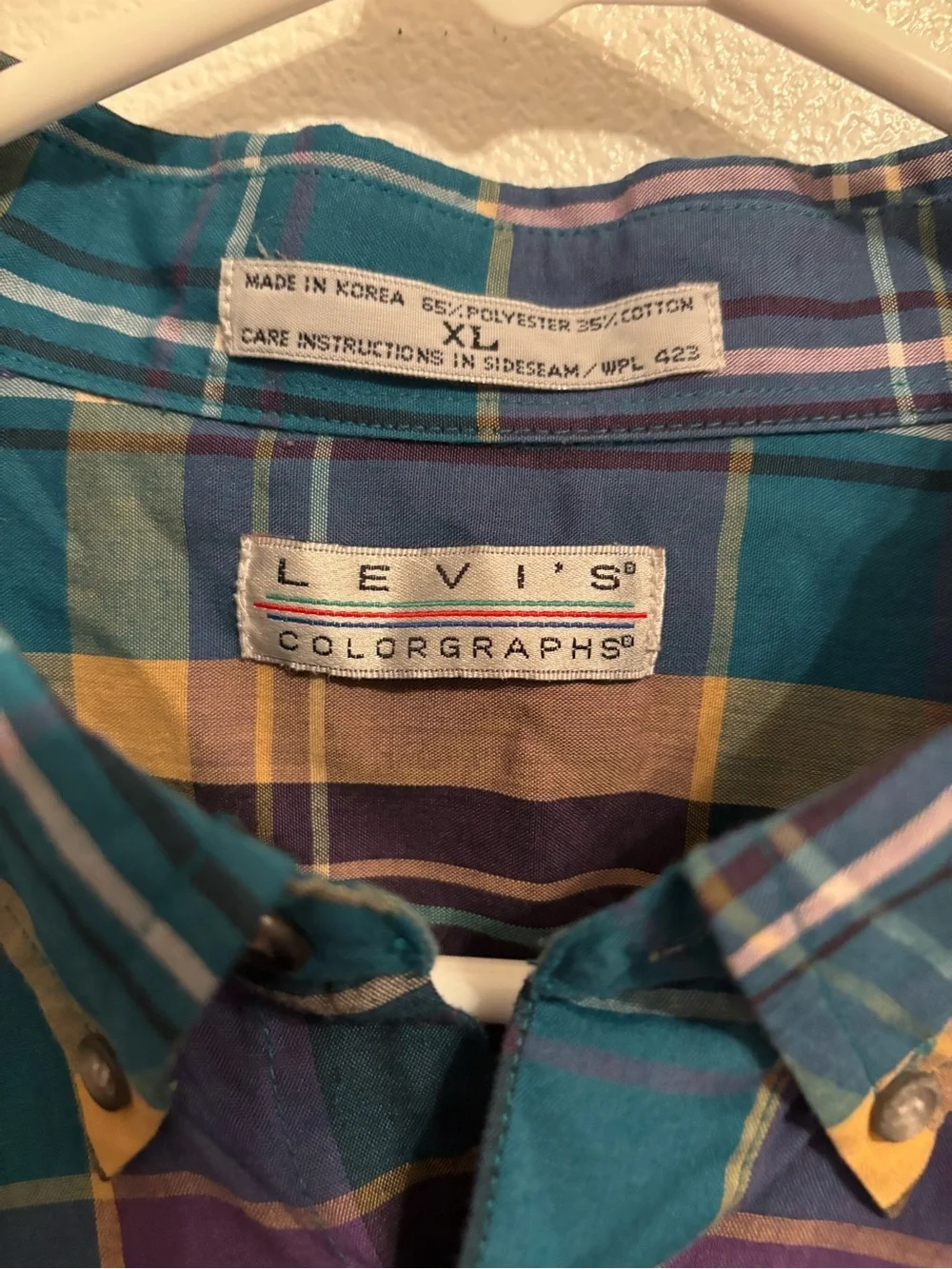Vintage Levi's Colorgraph button-up shirt XL